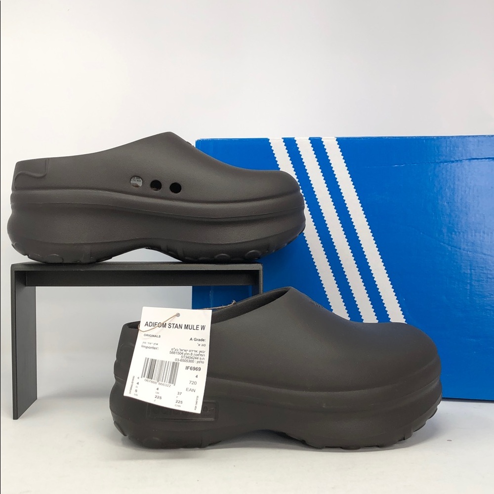 Adidas Orginials AdiFOM Dark Brown Stan Mule IF6969 Women’s Mule Shoes - Size 5